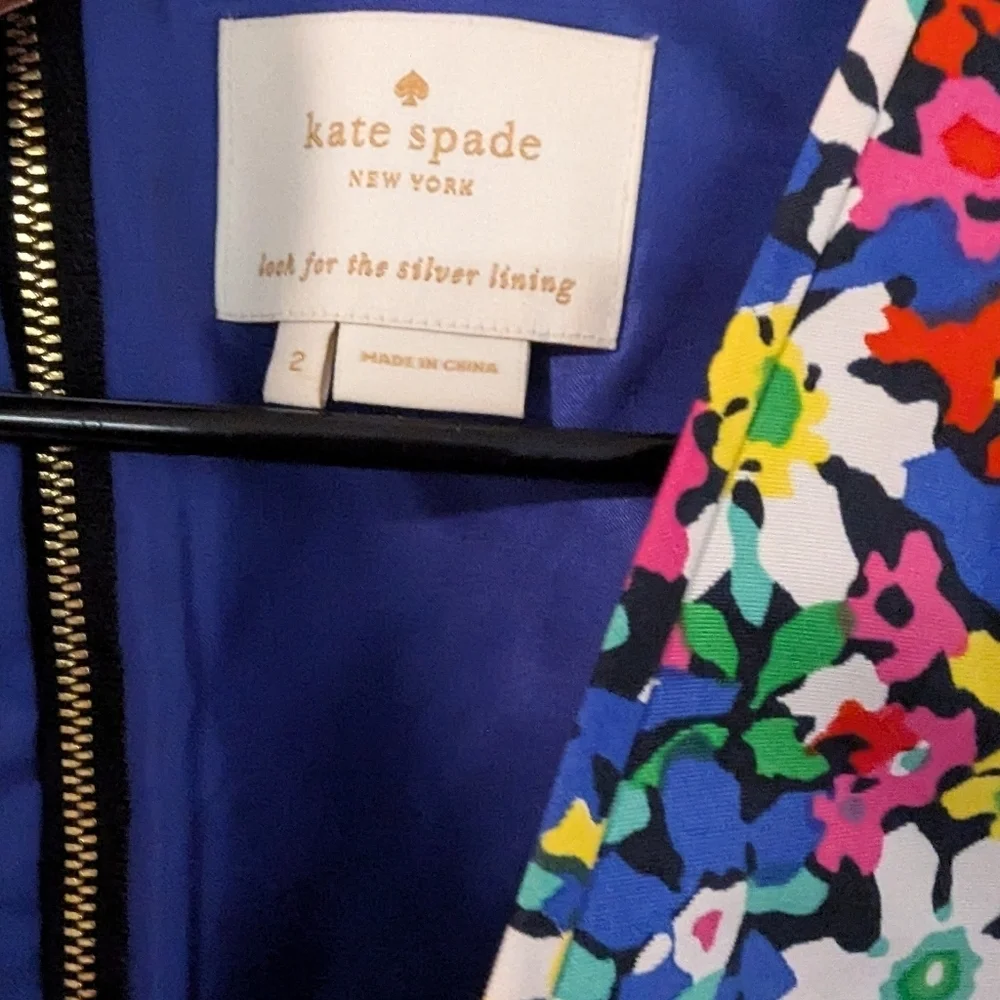 Kate Spade,Floral Sleeveless Dress,Size 2